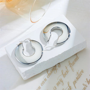 Round Hoop Earrings