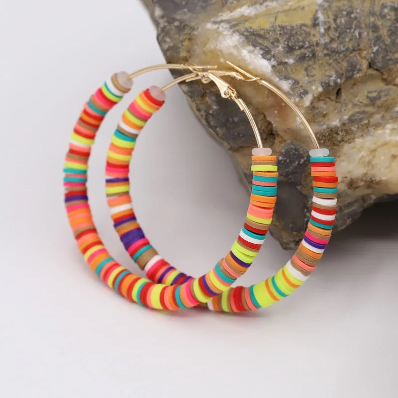 65mm Big Hoop Earrings Women Boho Jewelry