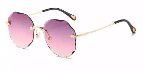 Classic Rimless Round Sunglasses