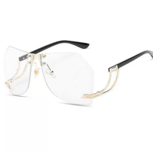 Rimless Goggle Sunglasses