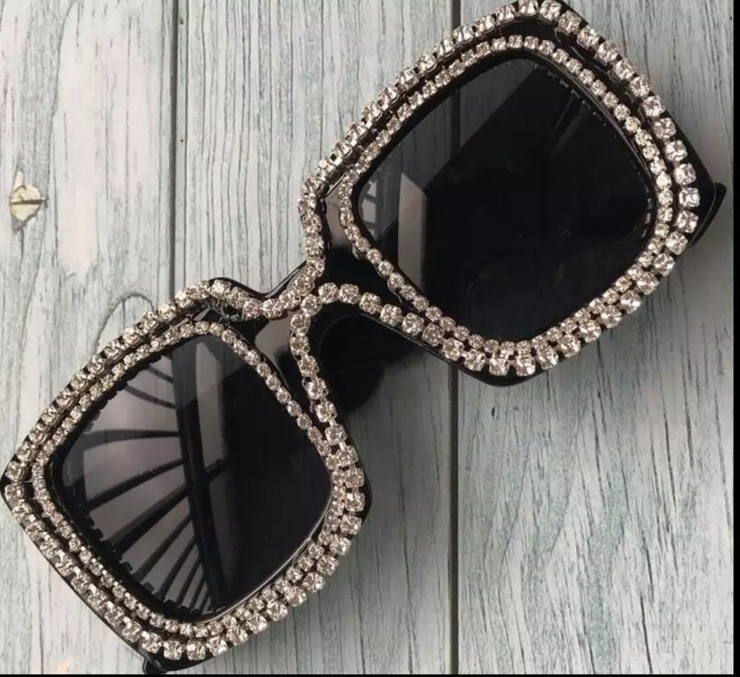 Crystal Square Sunglasses