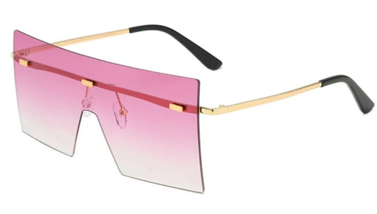 Rimless Goggle Sunglasses