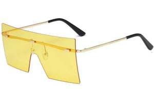 Rimless Goggle Sunglasses