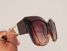 Load image into Gallery viewer, Beveled Cateye Sunglasses