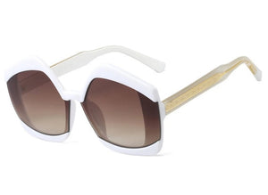 Polygonal Goggle Sunglasses