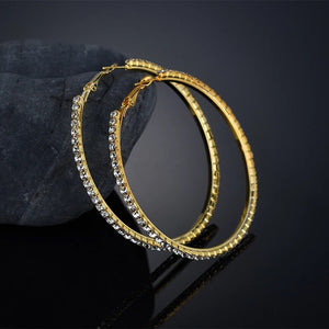 Diamond Hoop Earrings