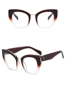 Oversized Cat Eye Fashion Glasses