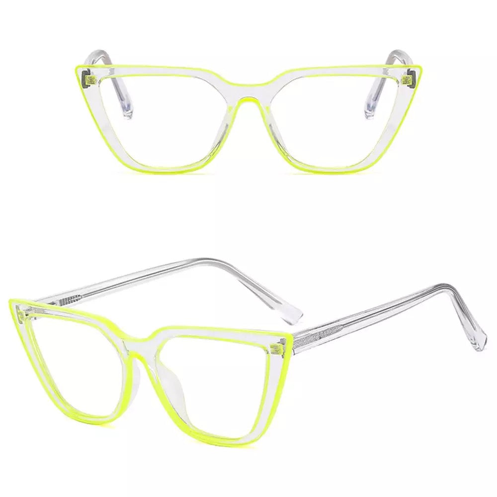 Cat Eye Fluorescent Glasses