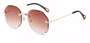 Classic Rimless Round Sunglasses