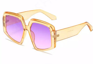 Polygon Striped Sunglasses