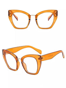 Oversized Cat Eye Fashion Glasses