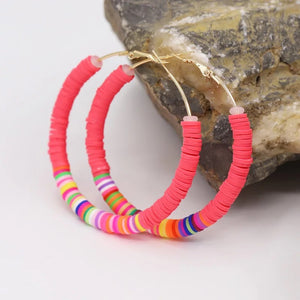 65mm Big Hoop Earrings Women Boho Jewelry