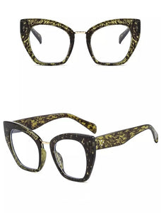 Oversized Cat Eye Fashion Glasses