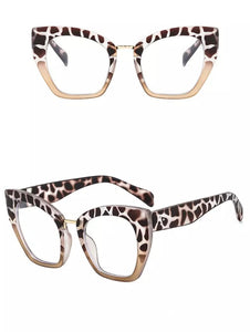 Oversized Cat Eye Fashion Glasses