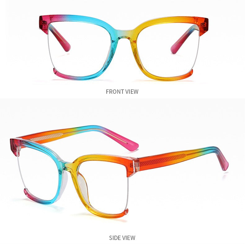 Colorful Oversized Square Glasses