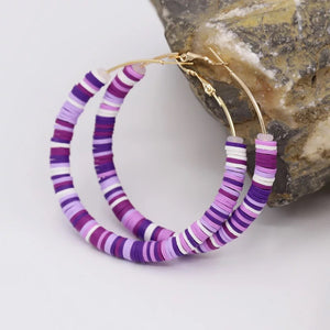 65mm Big Hoop Earrings Women Boho Jewelry