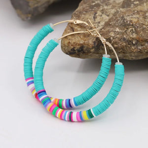 65mm Big Hoop Earrings Women Boho Jewelry