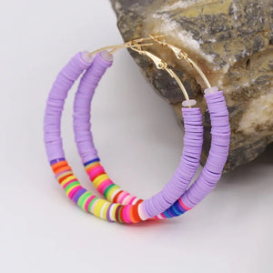 65mm Big Hoop Earrings Women Boho Jewelry