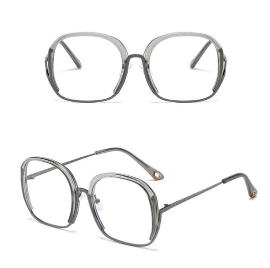 Vintage Half Frame Square Glasses