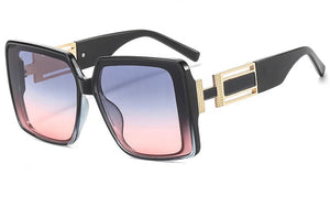 Square Steampunk Vintage Sunglasses