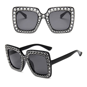 Oversized Punctured Sunglasses