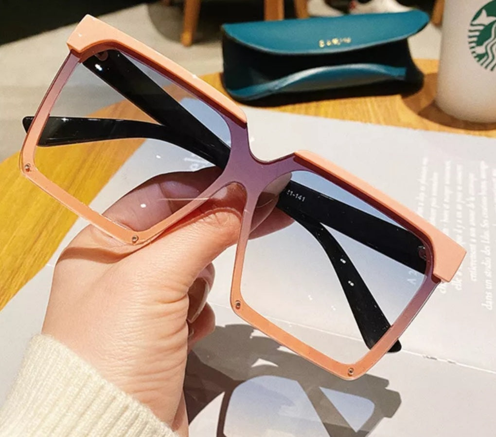 Vintage Big Square Sunglasses