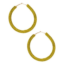 Load image into Gallery viewer, Crystal Hoop Earrings/ Restock