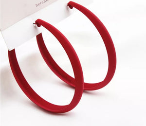 Trendy Round Hoop Earrings