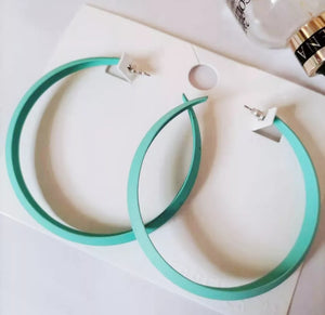 Trendy Round Hoop Earrings