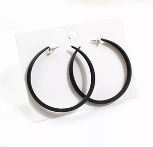 Trendy Round Hoop Earrings