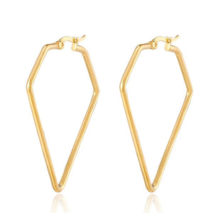 Irregular & Hexagon Earrings