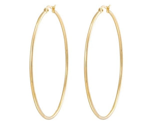 Simple Big Hoop Earrings