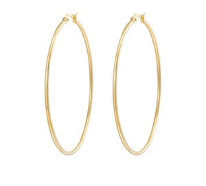 Simple Big Hoop Earrings