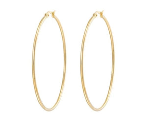 Simple Big Hoop Earrings