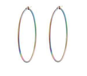 Seven Colors Hoop Earrings