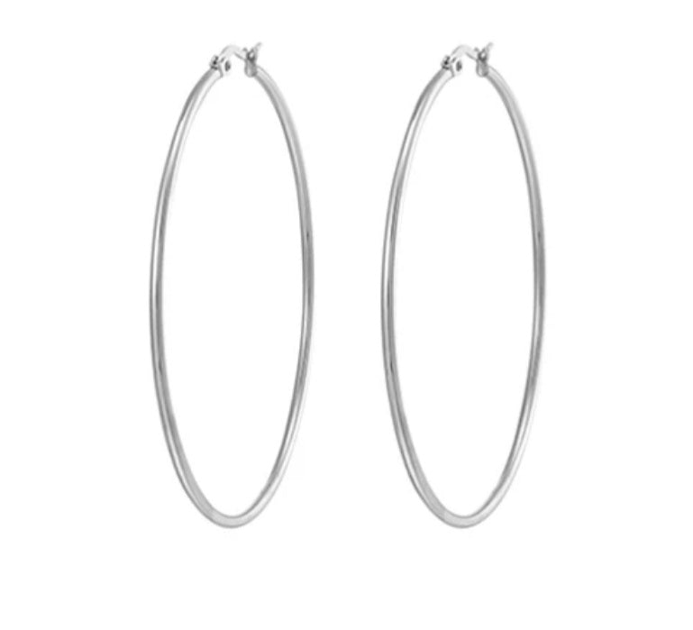 Simple Big Hoop Earrings