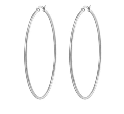 Simple Big Hoop Earrings