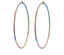 Load image into Gallery viewer, Seven Colors Hoop Earrings