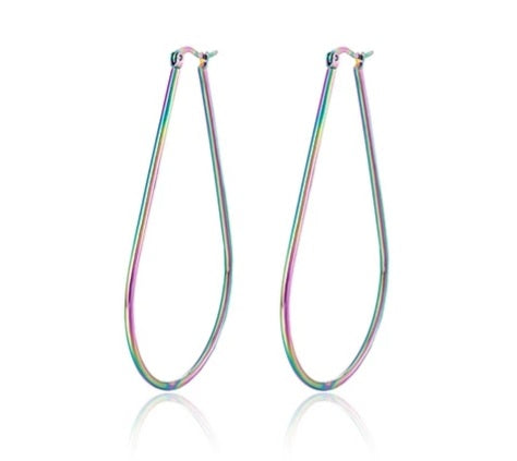 Seven Colors Hoop Earrings