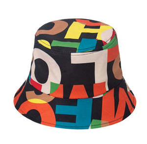 Rainbow Letter Bucket Hats