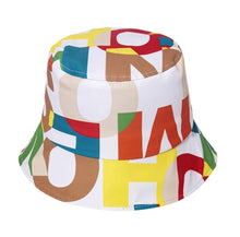 Load image into Gallery viewer, Rainbow Letter Bucket Hats